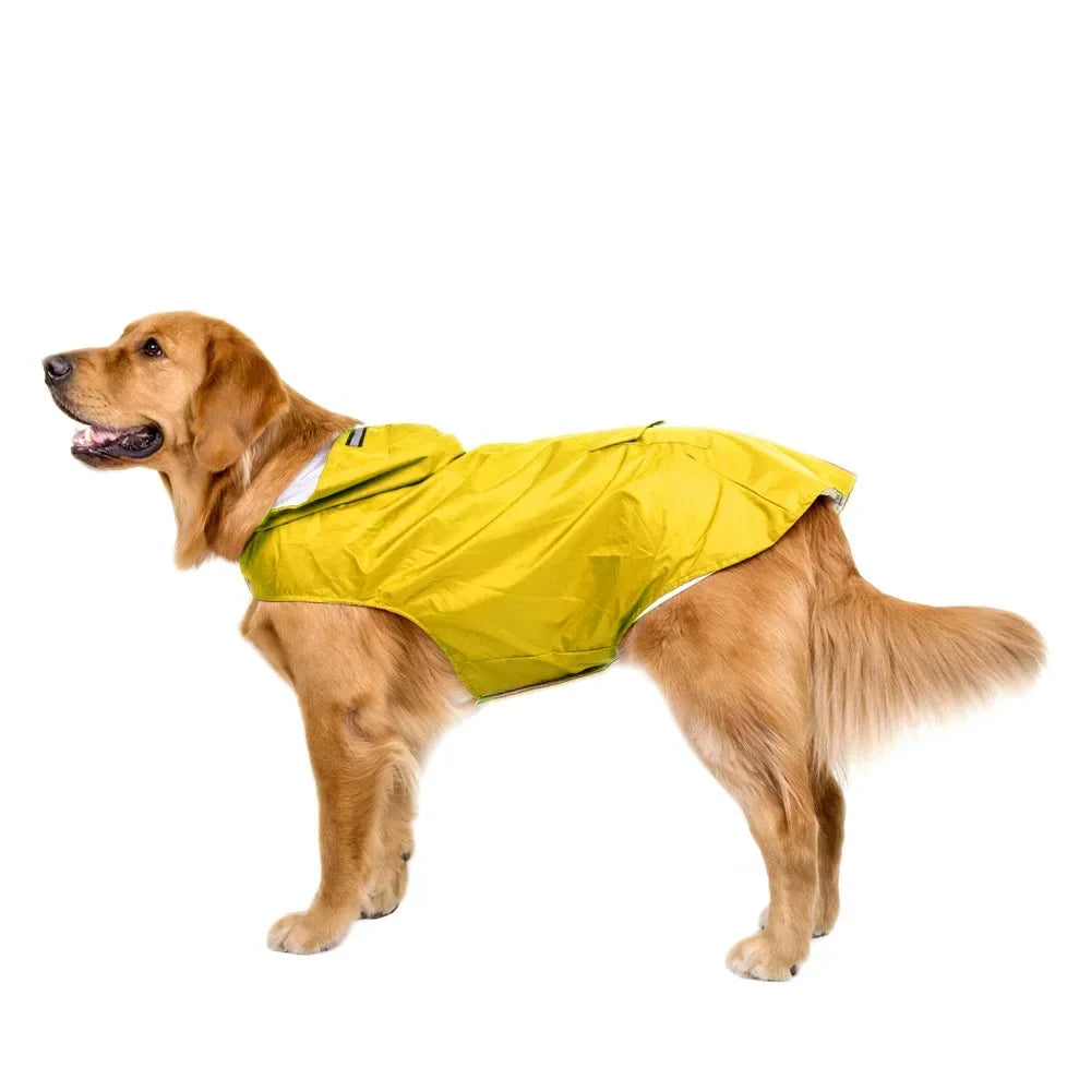 Pet Raincoat Reflective Stripe Rain Jacket S-6XL