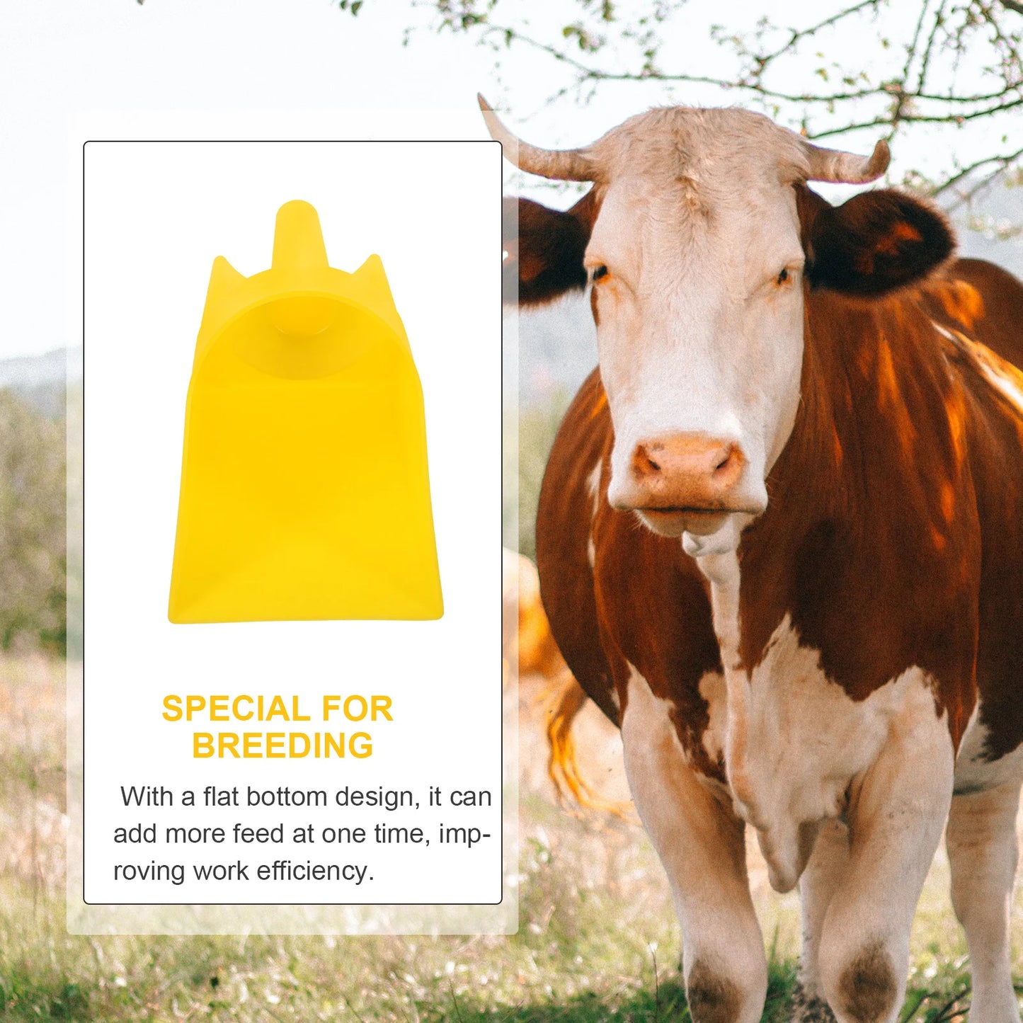 Plastic Feed Scoop Livestock Feeding Tool Food Shovel