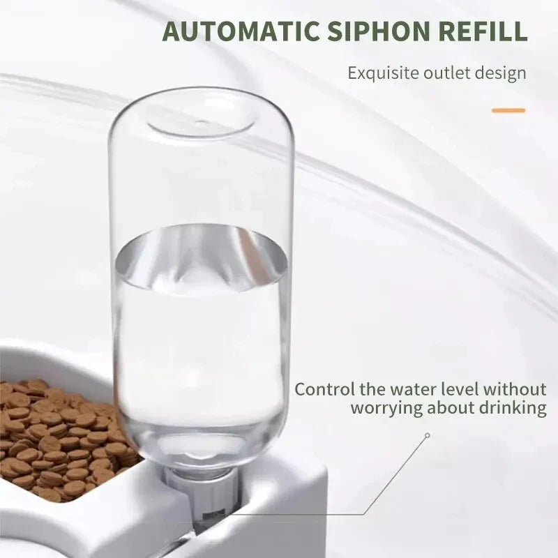 Automatic Drinking Pet Bowl Dual-use Multi-functional Drinking And Feeding