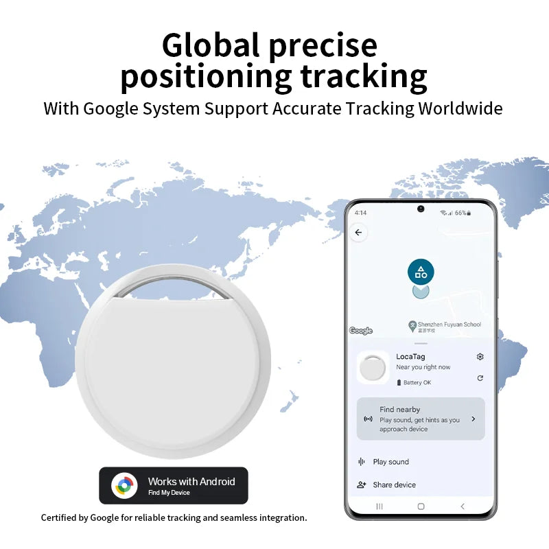 Bluetooth GPS Tracker Work With Google Find My App Pet Key Finder