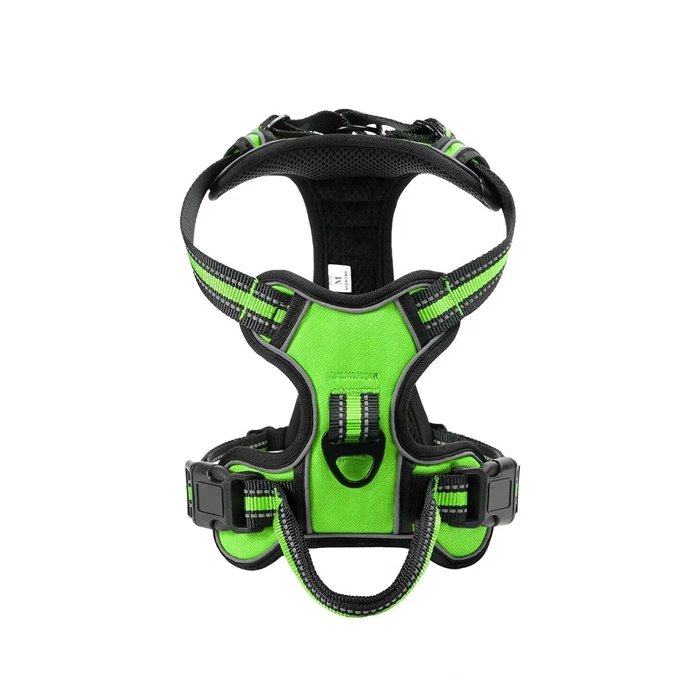 Nylon Pet Harness Vest Reflective Soft No Pull Harness For Small Large Dogs
