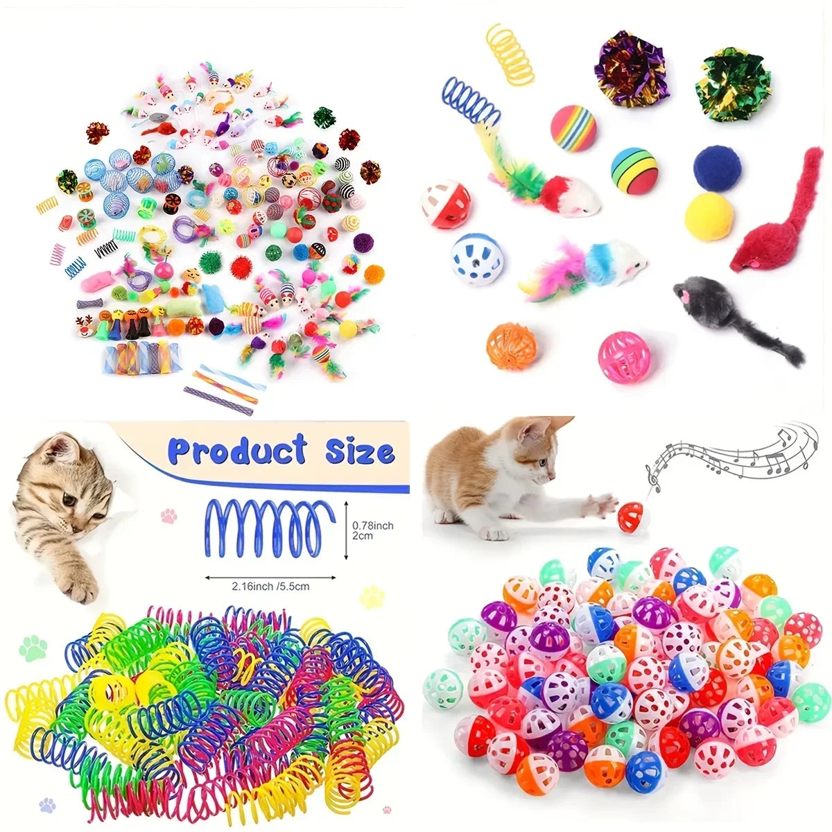 56pcs/28pcs/14pcs Pet Toys Mixed Pack. Various Plastic and Plush Toys