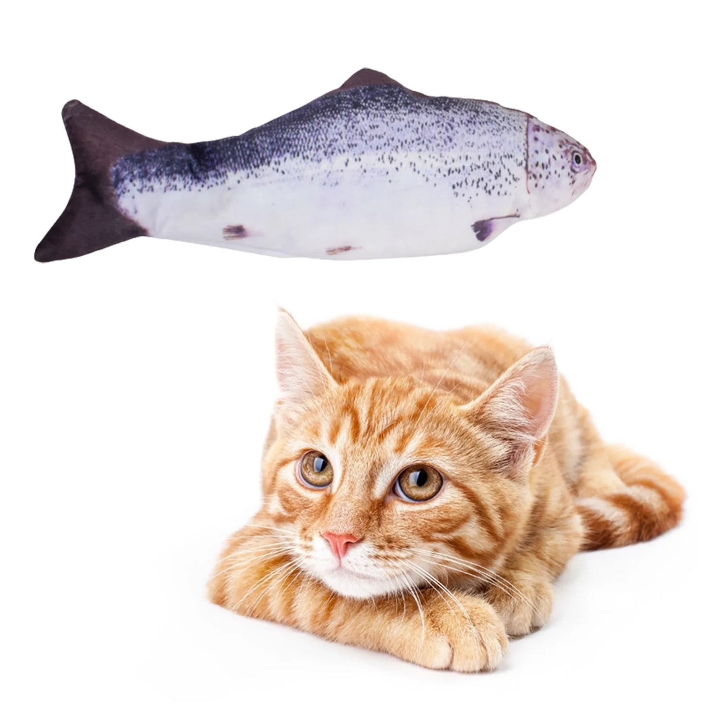 Pet Toys Fish USB Charger Interactive Electric Floppy Fish Realistic Chew Toy