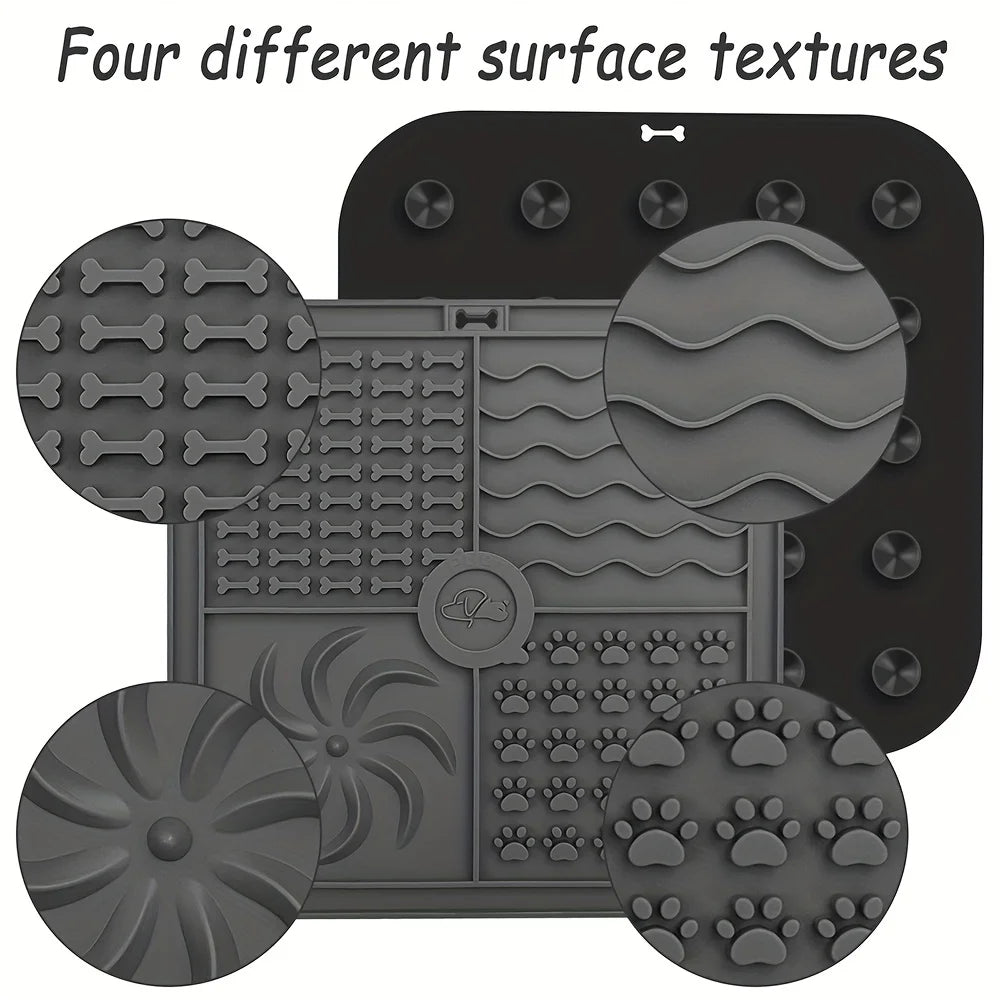 Silicone Slow Feeder Mat Bathing Distraction