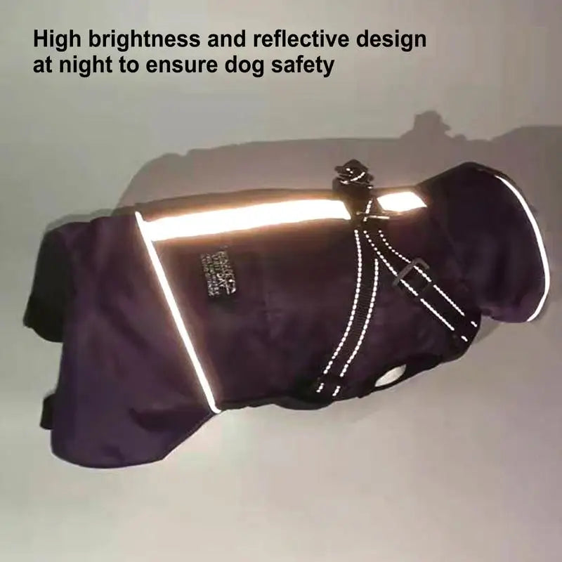 Dog Cold Weather Coats Fleece Adjustable Pet Apparel Costume