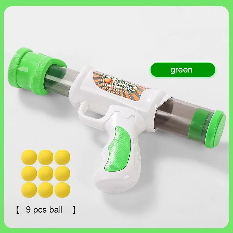Launch Cat Toys Interactive Shooter Gun Plush Ball Games Mini Pompoms