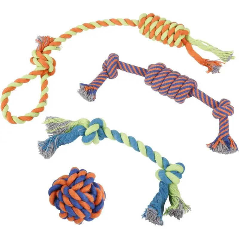 dog rope toys natural materials interactive