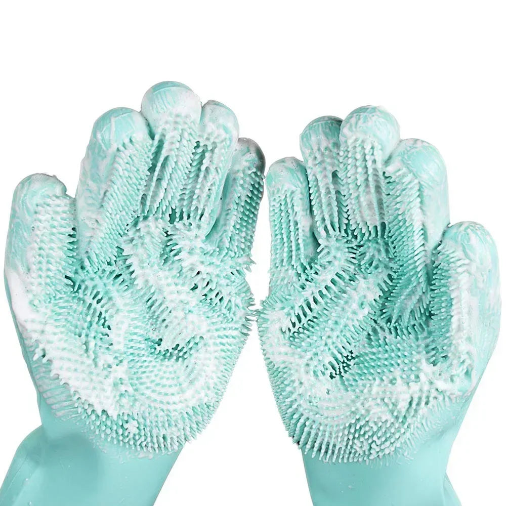 Pet Grooming Gloves Dog Cat Bathing Cleaning Hair Removal