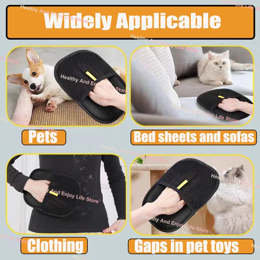 Pet Hair Cleaning And Collection Gloves Double-sided Glove