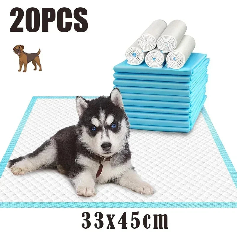 20/40/50/100-Pack Ultra Absorbent Pet Pads Odor-Control Pee Mats Disposable