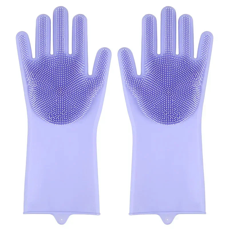 Pet Grooming Gloves Dog Cat Bathing Cleaning Hair Removal