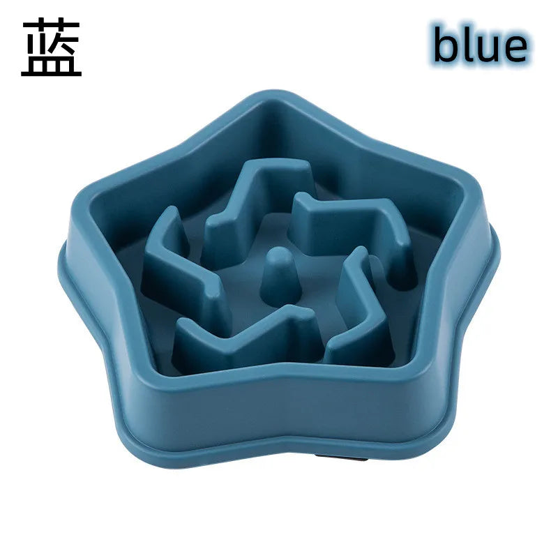 Pet Slow Food Bowl Anti-choking Multiple Colors Shapes