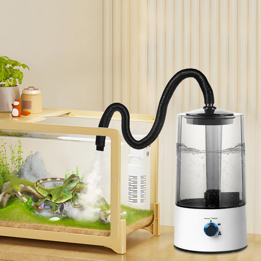 Reptile Humidifier 4L with Tube, Mist Humidifier for Reptile Amphibians Snakes Turtles