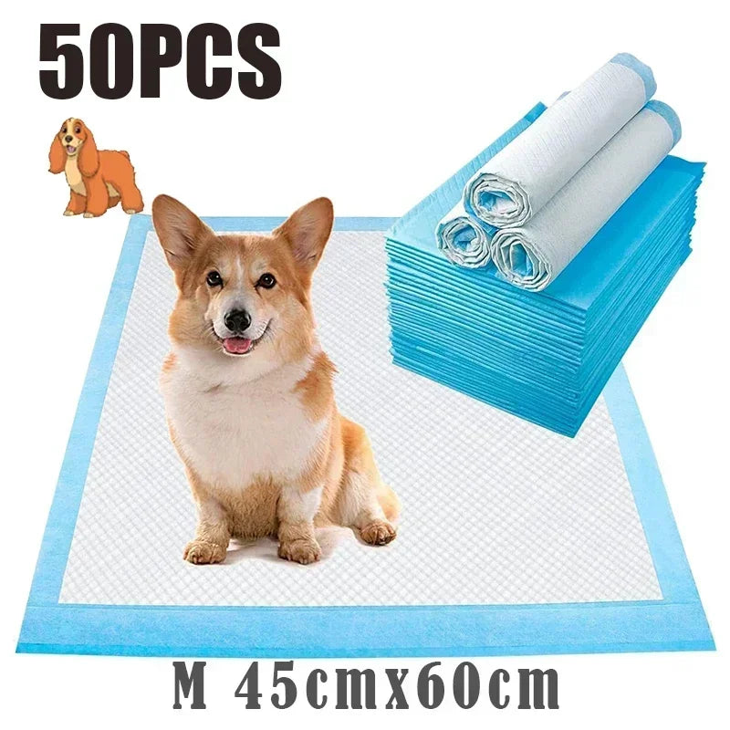 20/40/50/100-Pack Ultra Absorbent Pet Pads Odor-Control Pee Mats Disposable