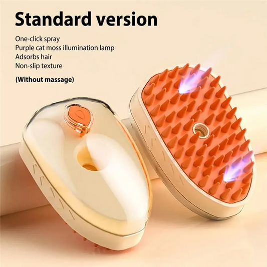 Pet Brush Steamy Self-Cleaning Shedding Brush Rechargeable