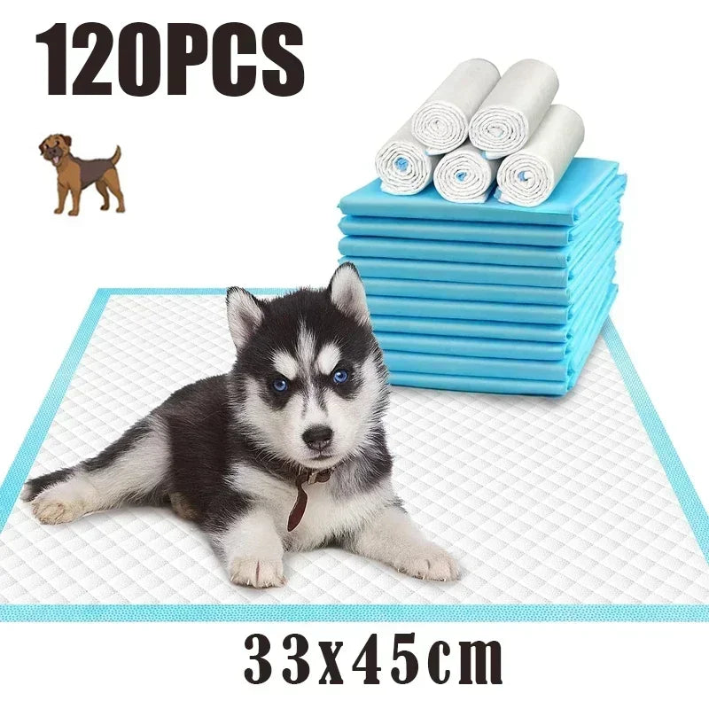 20/40/50/100-Pack Ultra Absorbent Pet Pads Odor-Control Pee Mats Disposable