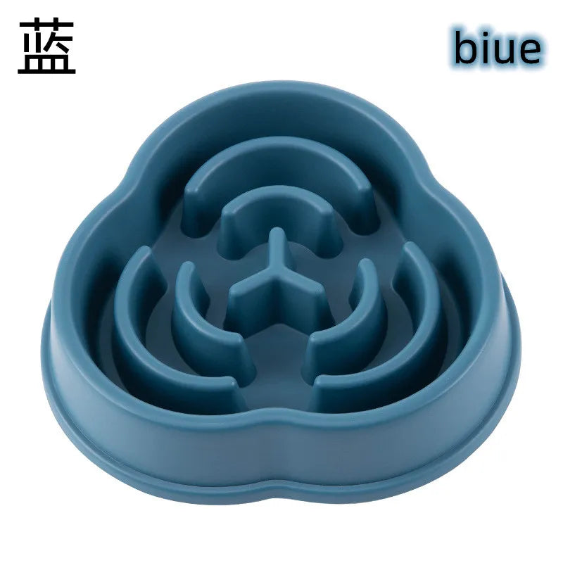Pet Slow Food Bowl Anti-choking Multiple Colors Shapes