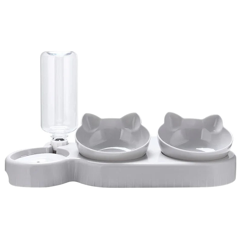 3 in 1 Cat Feeder Automatic Water Dispenser Double Bowl small dogs