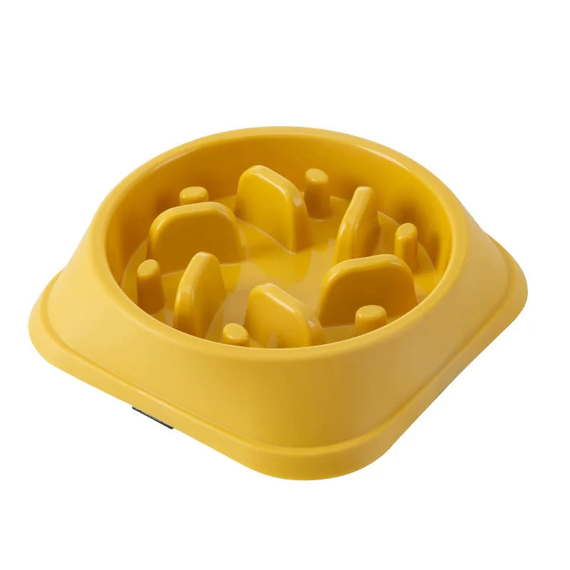 Pet Slow Food Bowl Anti-choking Multiple Colors Shapes