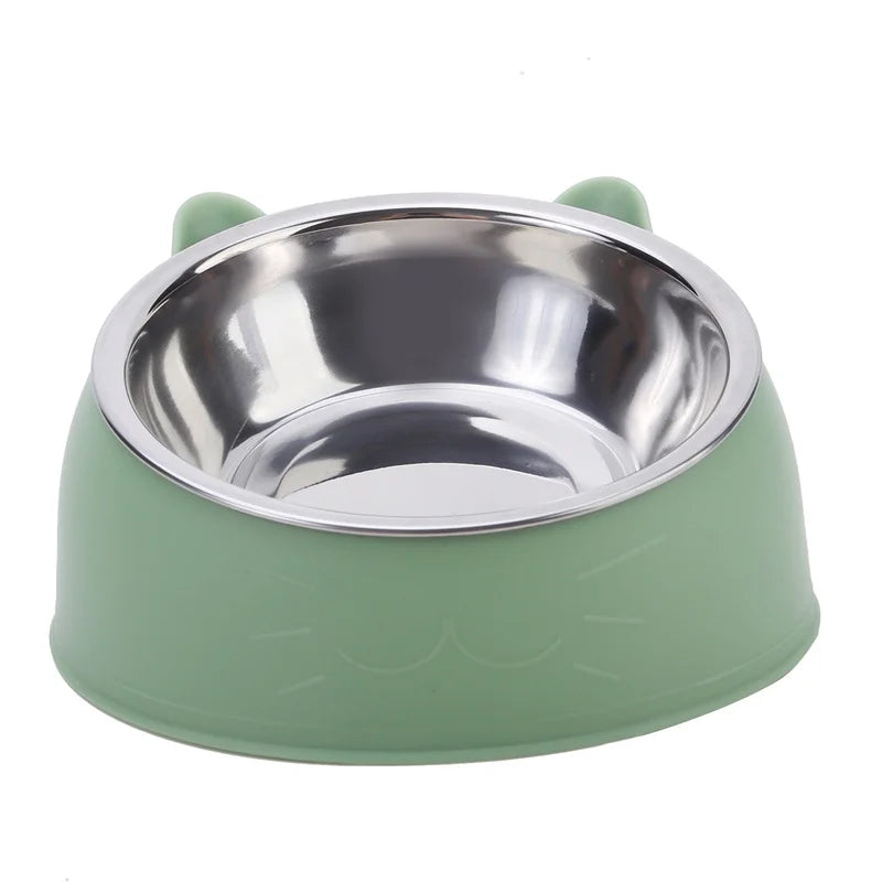 100ML Cat Dog Bowl 15 Degrees Raised Non Slip Tilt Safeguard