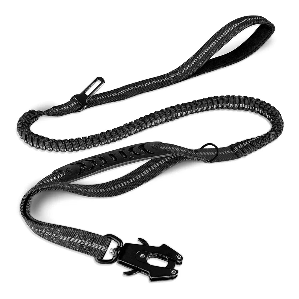 Shock Absorbing Pet Leashes with Car Seatbelt for Large Dogs