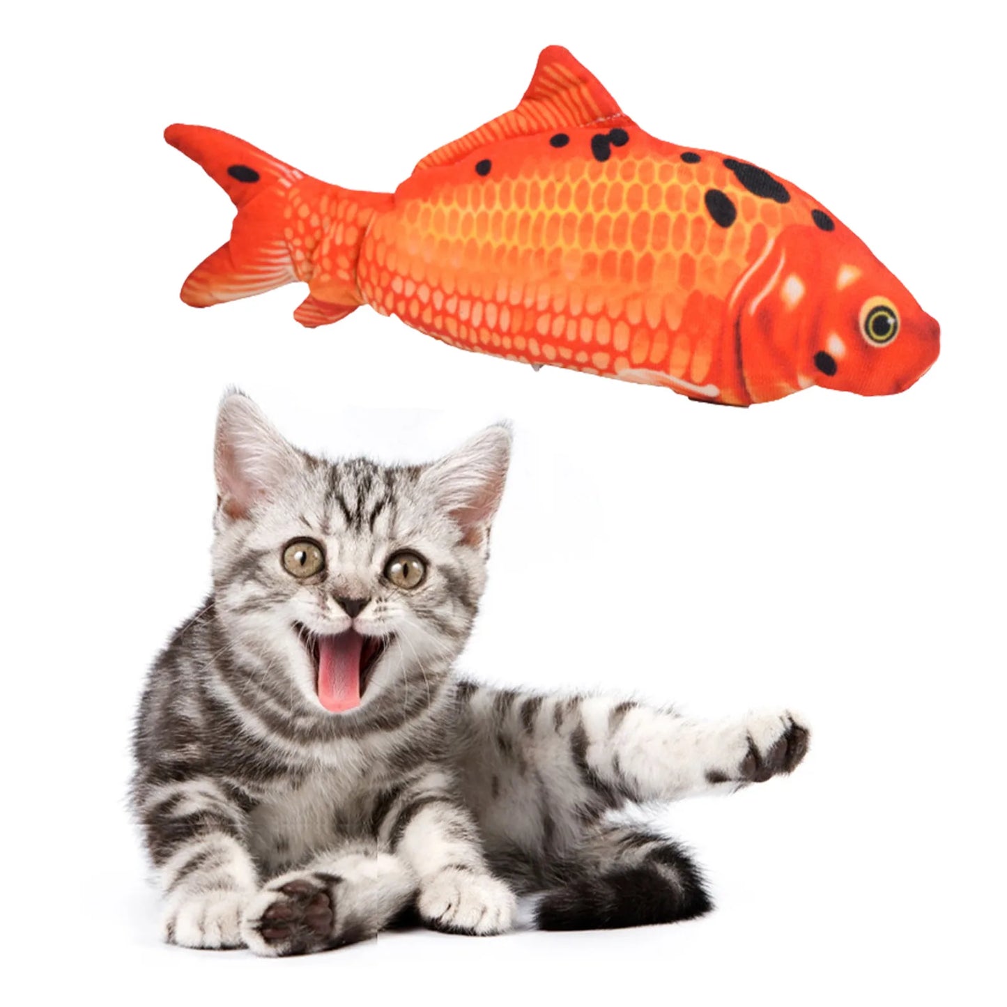 Pet Toys Fish USB Charger Interactive Electric Floppy Fish Realistic Chew Toy