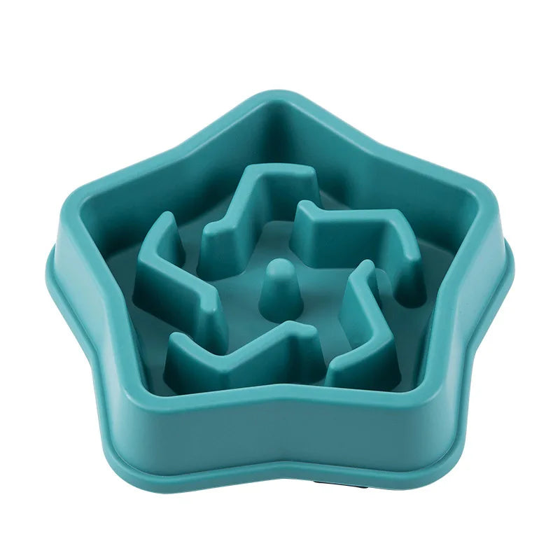 Pet Slow Food Bowl Anti-choking Multiple Colors Shapes