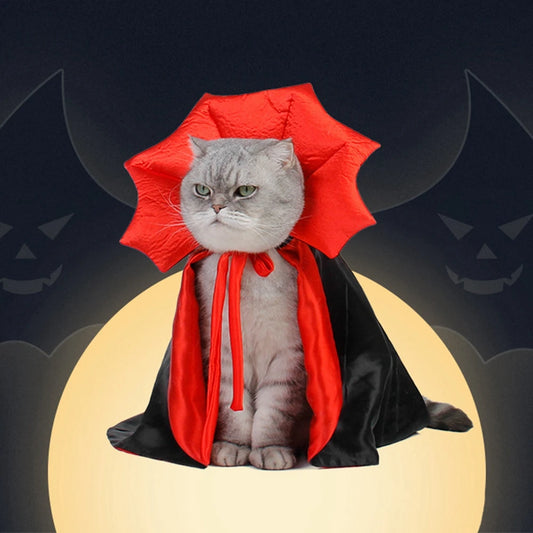 Funny Pet Costume Vampire Cloak For Small Dog Cat Halloween Cape
