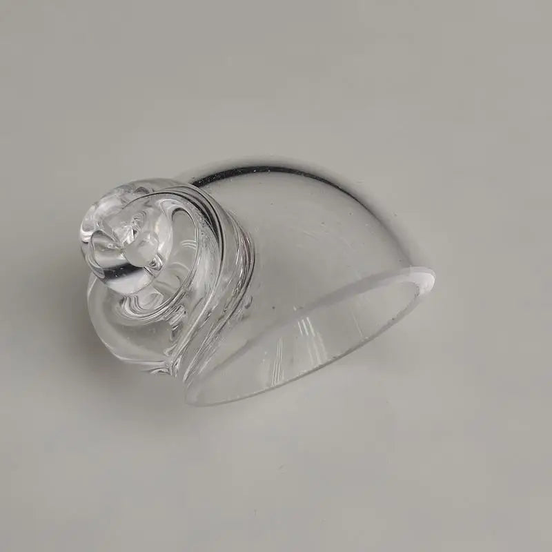 Hermit Crab House Clear Glass Conch Shells Fish Tank Ornaments