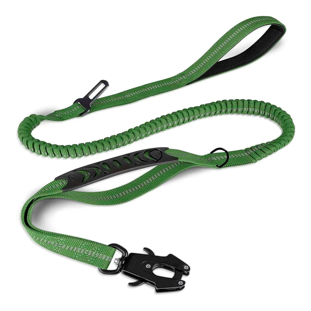 Shock Absorbing Pet Leashes with Car Seatbelt for Large Dogs