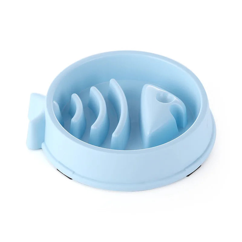 Pet Slow Food Bowl Anti-choking Multiple Colors Shapes