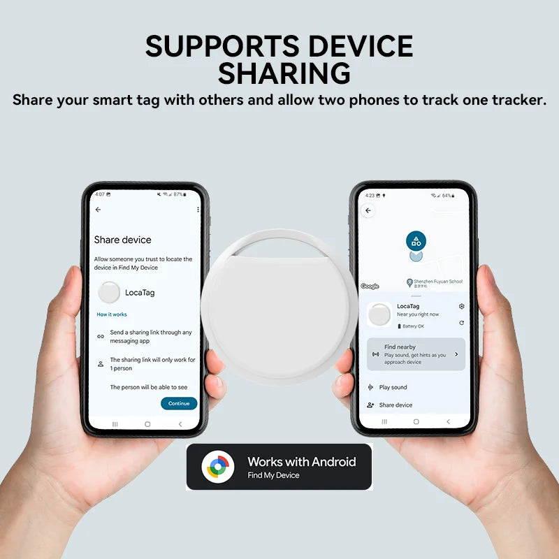 Bluetooth GPS Tracker Work With Google Find My App Pet Key Finder