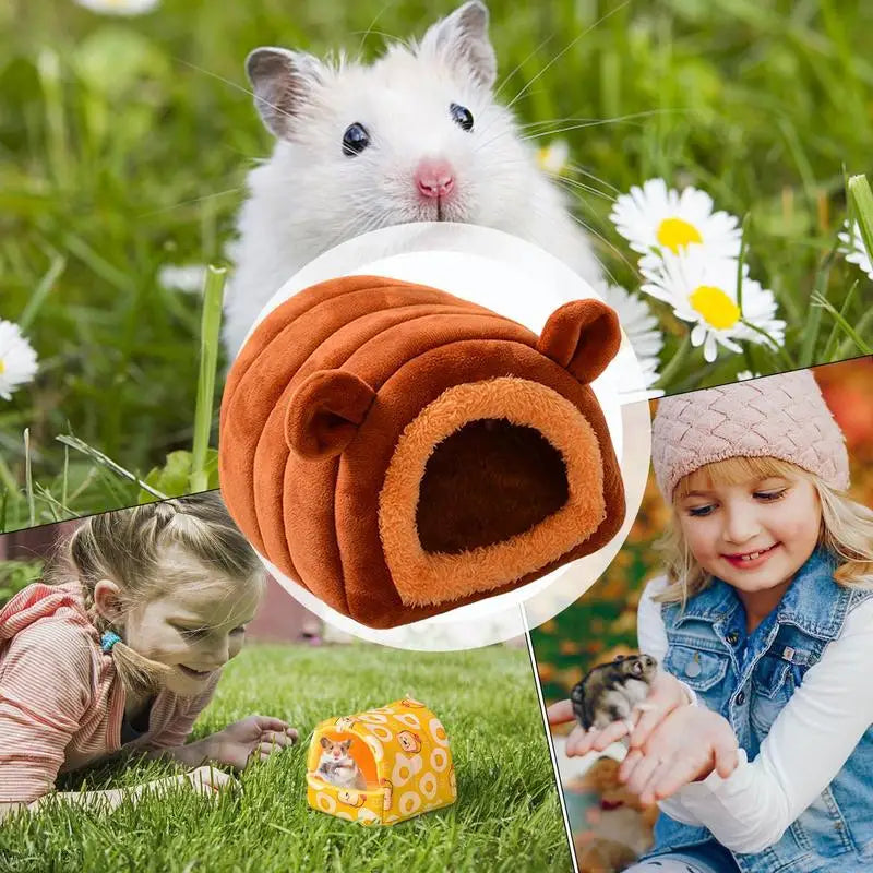 Hedgehog Cave Hamster House Soft Hideaway