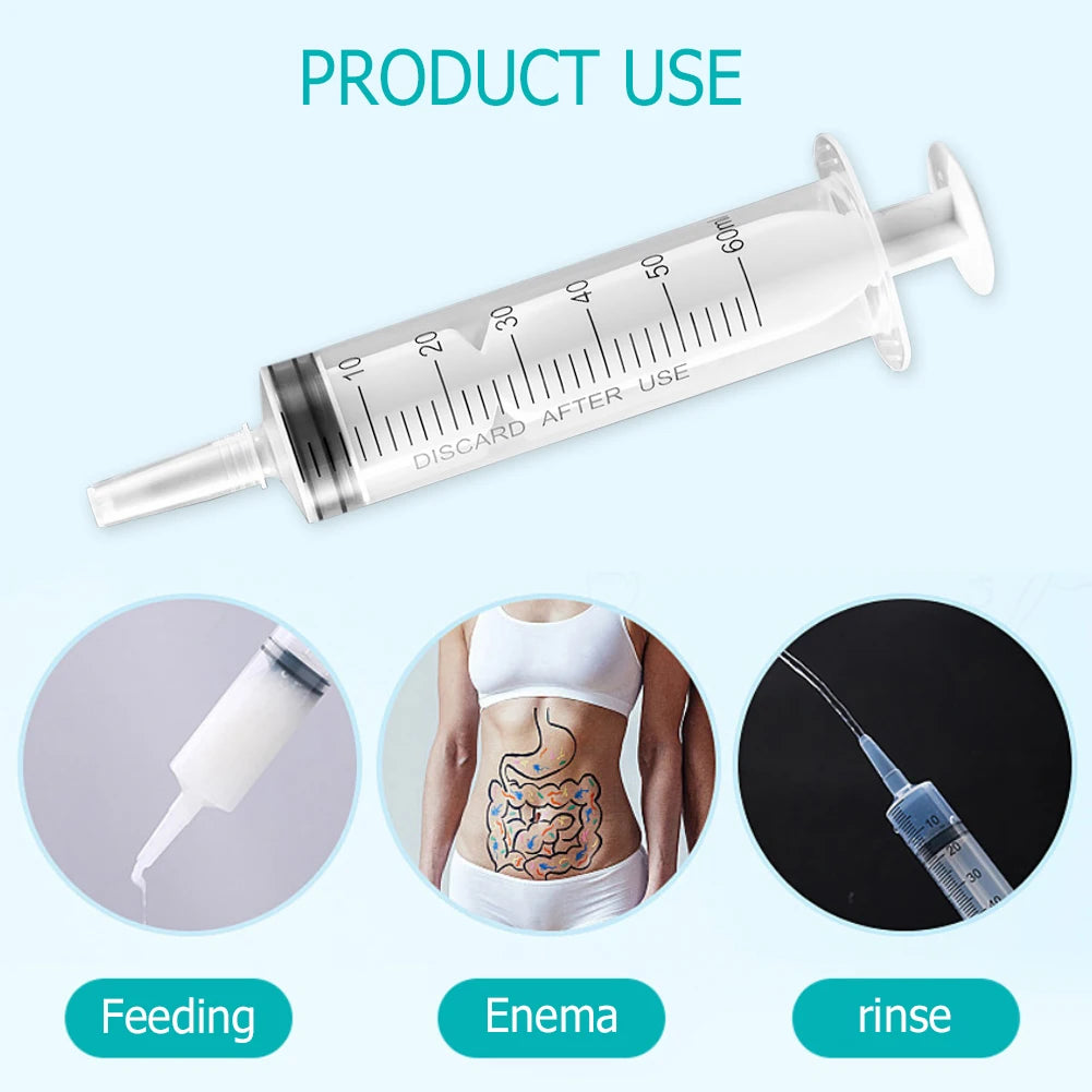60/100/150 ML Reusable Syringe Sterile Measuring Syringe Pet Animal Feeding