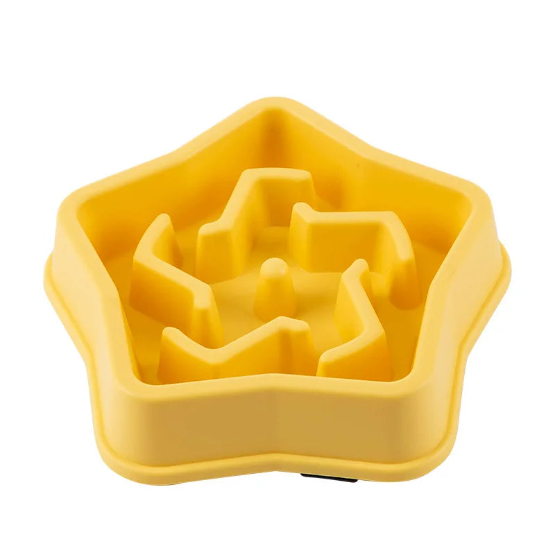Pet Slow Food Bowl Anti-choking Multiple Colors Shapes