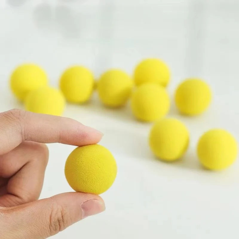 Launch Cat Toys Interactive Shooter Gun Plush Ball Games Mini Pompoms