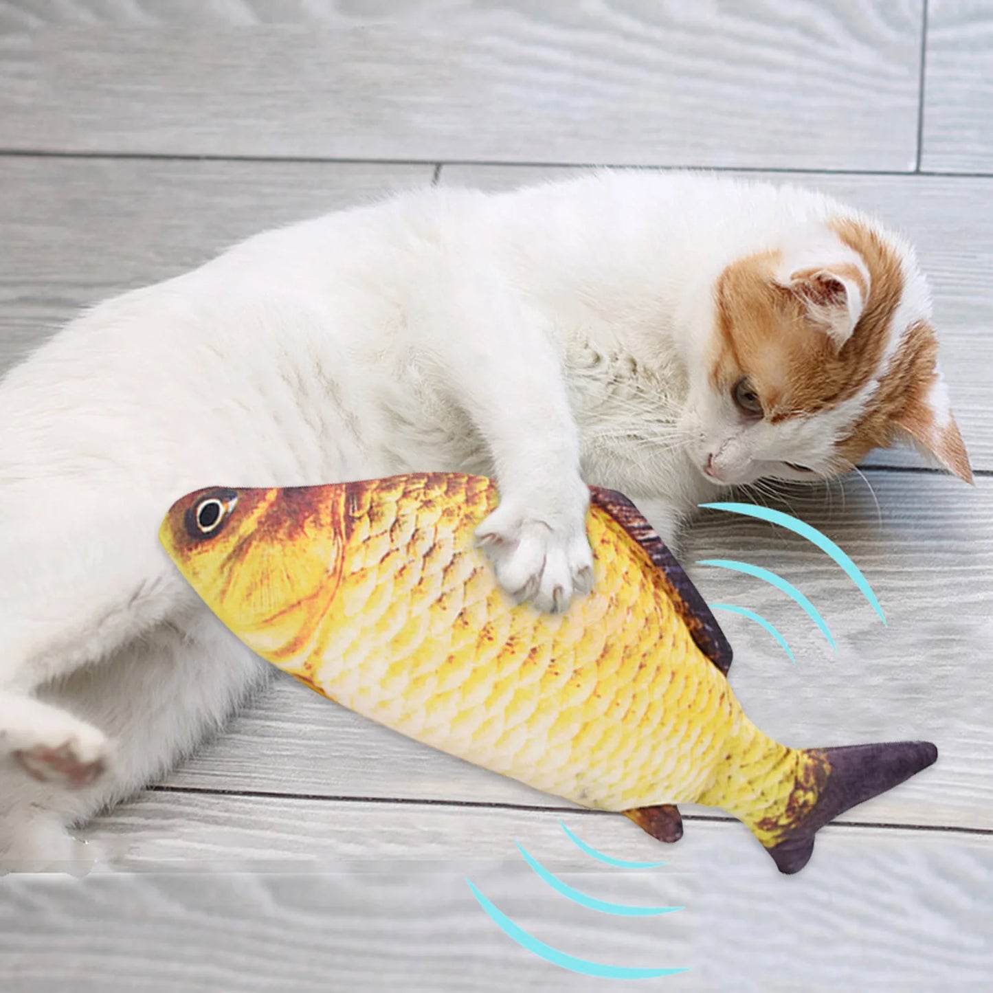 Pet Toys Fish USB Charger Interactive Electric Floppy Fish Realistic Chew Toy