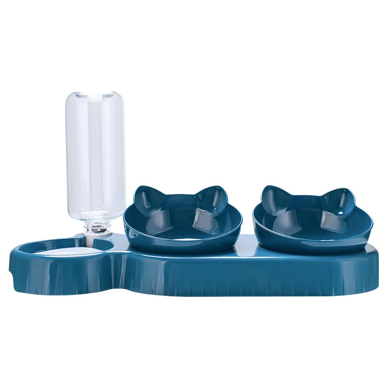 3 in 1 Cat Feeder Automatic Water Dispenser Double Bowl small dogs
