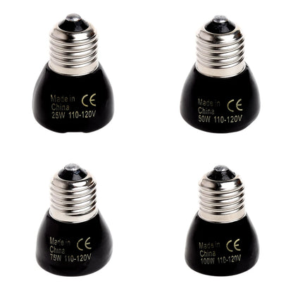 110-120V 25W/100W Infrared Ceramic Emitter Heating Light Lamp