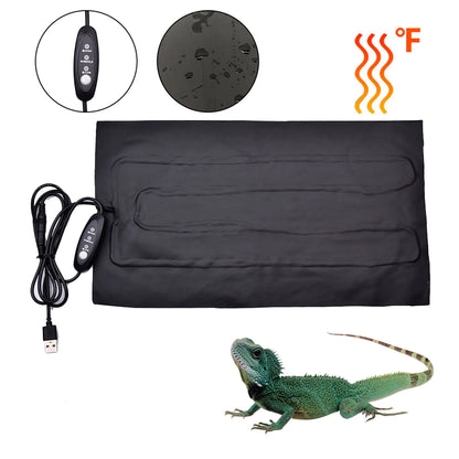 Reptiles Heat Mat Pet Warming Waterproof Pads Adjustable Temperature Controller For Turtles Reptiles