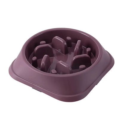 Pet Slow Food Bowl Anti-choking Multiple Colors Shapes