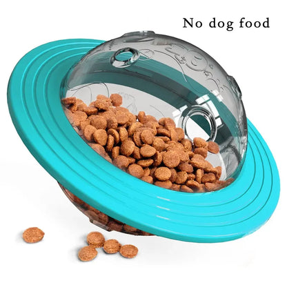 Flying Saucer Pet Game Toy Chew Slow Food Feeder Ball