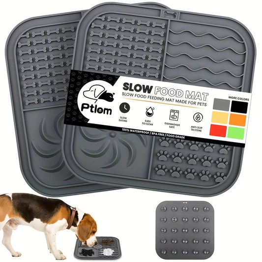 Silicone Slow Feeder Mat  Bathing Distraction