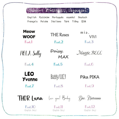 Personalized Pet  ID Tag Custom Engraved  Charm