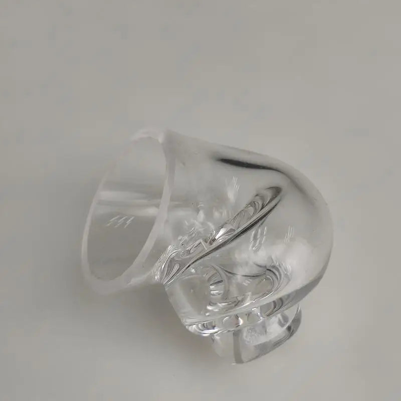 Hermit Crab House Clear Glass Conch Shells Fish Tank Ornaments