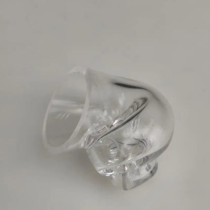 Hermit Crab House Clear Glass Conch Shells Fish Tank Ornaments
