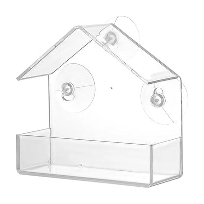 Window Bird Feeder with Strong Suction Cups for Watching Wild Birds