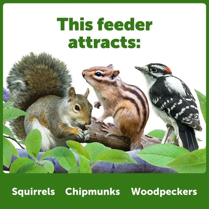 Red Cedar Squirrel Feeder Picnic Table  Outdoor Hanging Wildlife Feeder