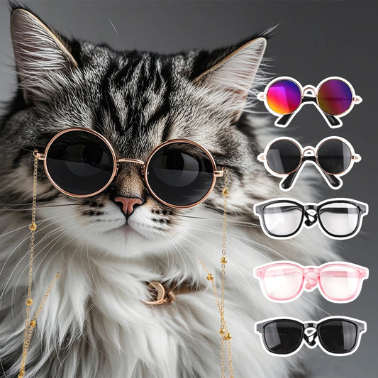 Pet Sunglasses Classic Retro Dog Cat Pet Photo Props Costume