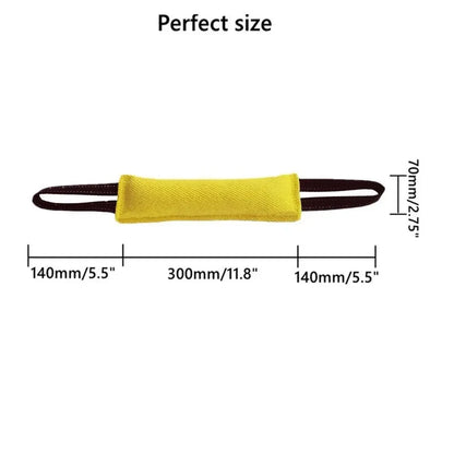 Dog Training Tug Toy Chewing Biting  With Two Handles